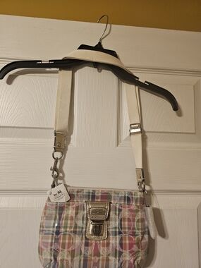 Coach Signature Plaid Crossbody Bag in Pastel Plaid